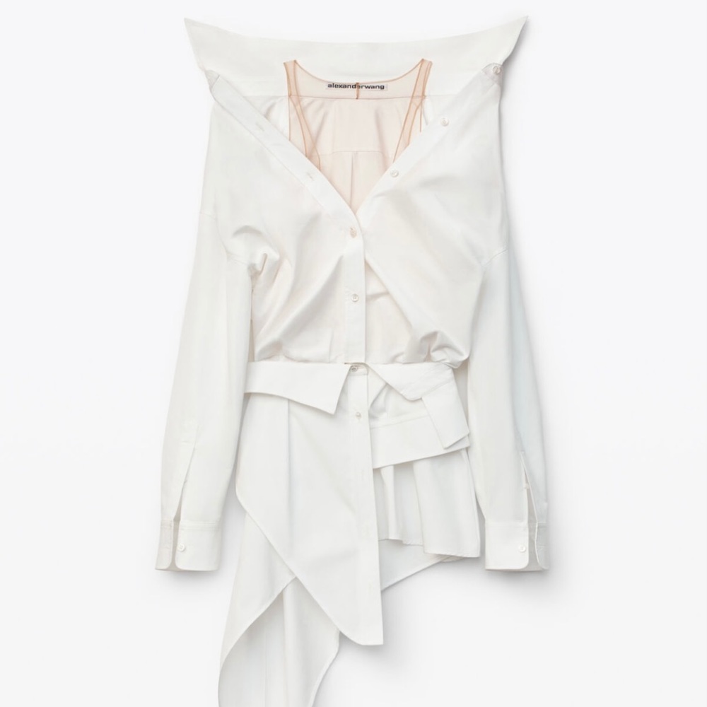 SOLD Alexander Wang runway white dress shirt